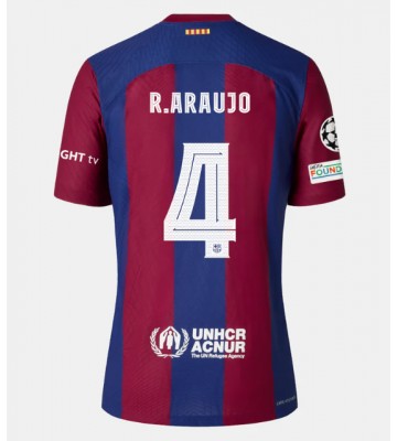 Barcelona Ronald Araujo #4 Replika Hjemmebanetrøje 2023-24 Kortærmet